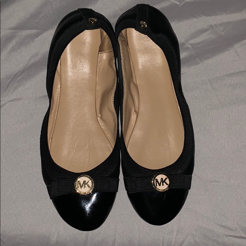 MK Black Flats- Bow detail 🎀